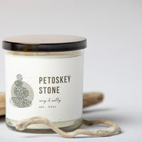 Petoskey Stone Candle Boxed