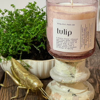 Tulip Glass Candle