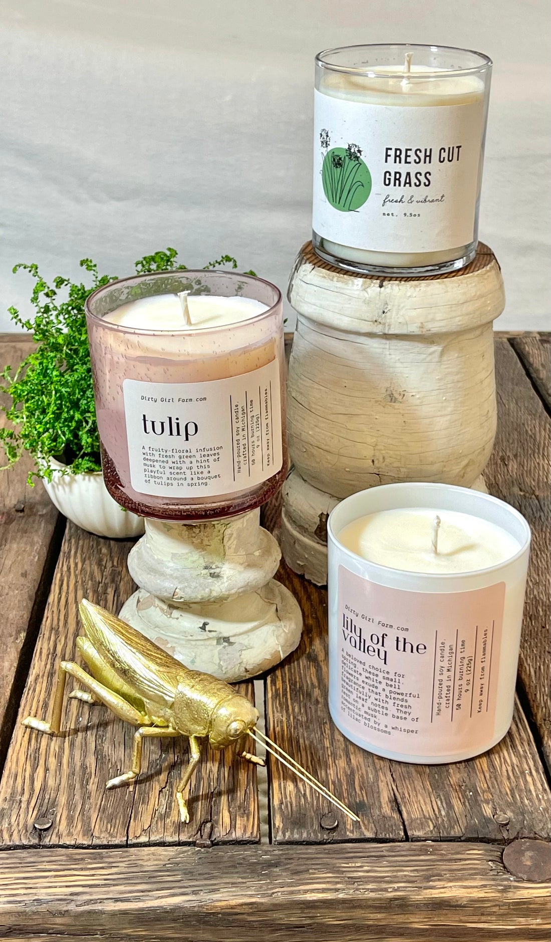 Tulip Glass Candle