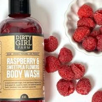 Raspberry and Sweet Pea Flowers Body Wash