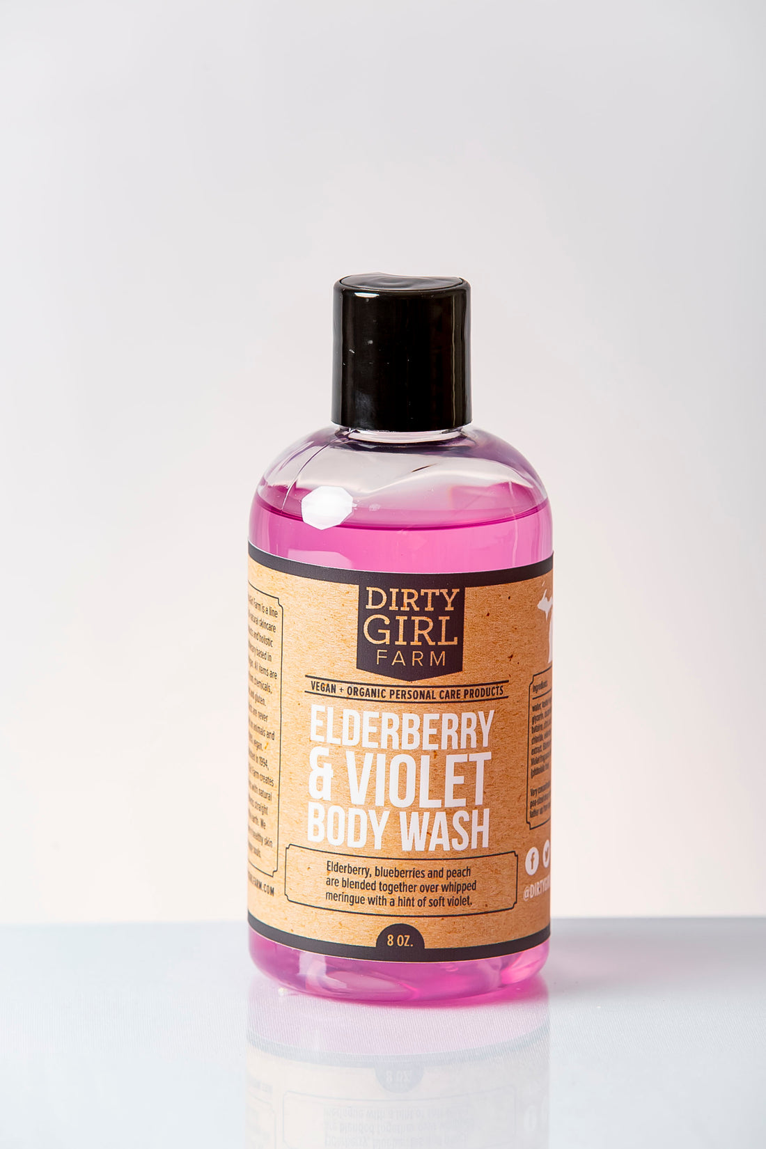 Dirty Girl Farm Elderberry and Violet Body Wash