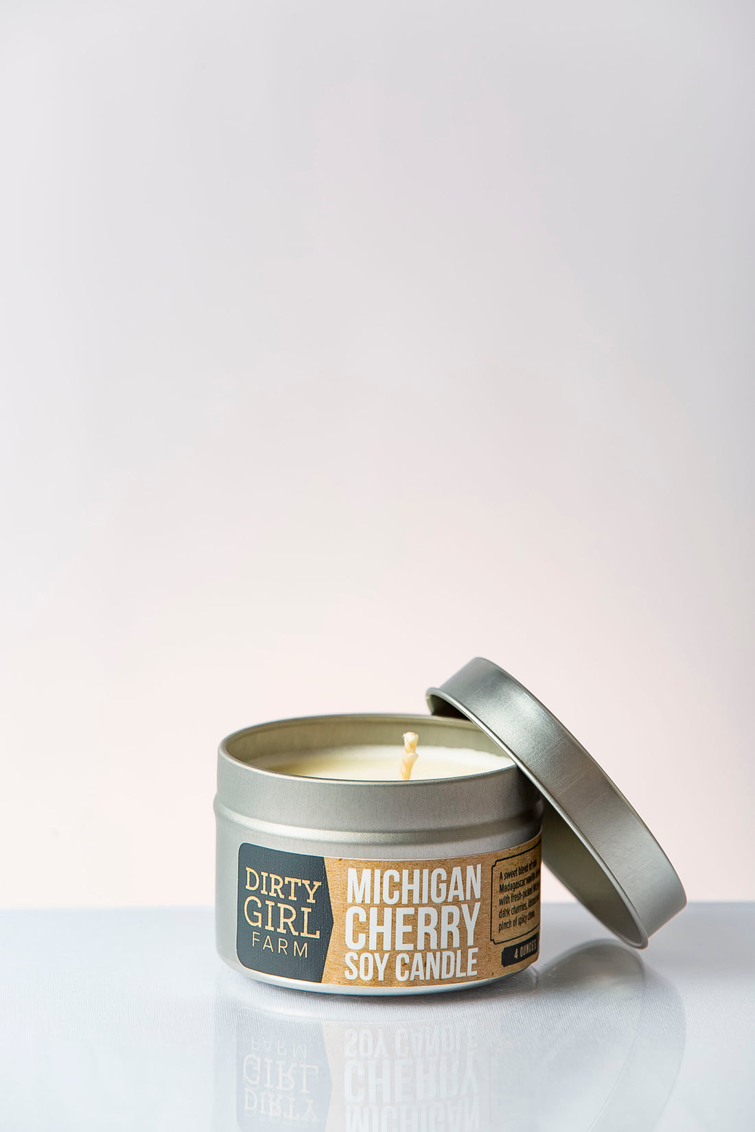 Dirty Girl Farm Michigan Cherry Soy Candle