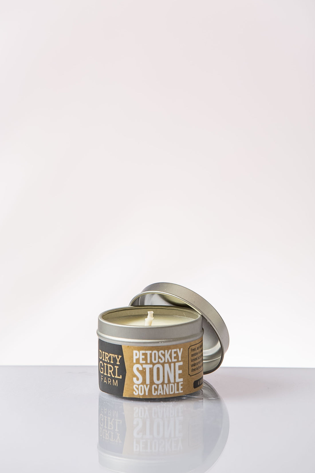 Petoskey Stone Minimalist Soy Candle